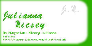 julianna micsey business card